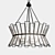 Elegant "Chapelle" 6-Light Chandelier 3D model small image 1