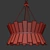 Elegant "Chapelle" 6-Light Chandelier 3D model small image 2