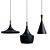 Modern Pendant Light Set 3D model small image 2