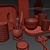 PBR Kitchen Accessories Set 3D model small image 2