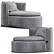 Frigerio Bessie Longue: Modern and Elegant Lounge Chair 3D model small image 1