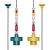 Ferroluce Deco Lariat C2532 - Vintage-inspired Art Deco Pendant Light 3D model small image 1