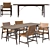  Elegant Walnut Dining Set | Carl Hansen & Son 3D model small image 1