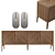 Elegant Enza Raum Sideboard - Sleek Design & Ample Storage 3D model small image 1