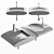 AXA White Stone Bathroom Sink 3D model small image 2