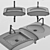 AXA White Stone Bathroom Sink 3D model small image 3