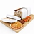 Delicious Fruit Tea & Zesty Tangerines 3D model small image 3