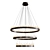 Bronze Finish Crystal Chandelier 3D model small image 5