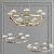 Luminous Petals: Designer Crystal Chandelier 3D model small image 3