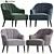 Leicester Marine Armchair: Sleek & Stylish 3D model small image 1