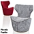 Elegant Compact Armchair: Piccola Papilio 3D model small image 1