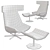 Elegant Leather Armchair by Doshi-Levien 3D model small image 2