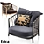 Elegant Erica Armchair: Modern Comfort 3D model small image 1