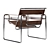 Sleek Wassily Chair - Russian Design 3D model small image 2