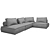 Modular Sofa Alta: 4000X2700mm H1040mm 3D model small image 3