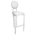 Circus Bar Stool: Ergonomic Design 3D model small image 3