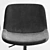 Sleek Velvet Scoop Stool: Enhance Realism 3D model small image 5