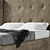 Vintage Classic High-Buttoned Bed 3D model small image 3