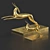 Elegant Gazelle Sculpture 3D model small image 2