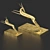 Elegant Gazelle Sculpture 3D model small image 3