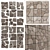 Multifaceted Stone Wall Décor 3D model small image 1