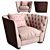 Elegant Royce Furman Armchair 3D model small image 1