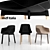Sleek Flow Leather Chair 3D model small image 2