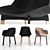 Sleek Flow Leather Chair 3D model small image 5