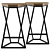 Title: Sleek Loft Bar Stool | 750mm Height 3D model small image 3