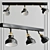 Sleek and Stylish RANARP Ceiling Rail 3D model small image 1