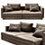 Luxurious Comfort: Poltrona Frau Massimosistema 3D model small image 1