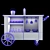 Sleek Bar Buffet: Cool, Stylish, and Functional 3D model small image 2