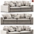 Elegant Flexform Beauty Sofa 3D model small image 1