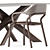 Modern NOSS Armchair & STAR tavolo table by Varaschin 3D model small image 2