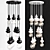 Bollero Pendant: Stylishly Illuminate Your Space 3D model small image 1