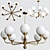 Mood Abano ABA-ZW-8(P): Stylish 8-Lamp Light with Adjustable Height 3D model small image 1