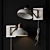 Berkeley White & Brass Swing Arm Sconce 3D model small image 1