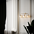 Elegant Reese Aged Brass Sconce 3D model small image 6