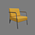 Modern Nova Chair and Coffee Table 3D model small image 4