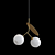 Elegant Glass Pendant Lamp 3D model small image 3