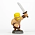 Barbarian - Clash of Clans Game 3D model small image 2