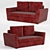  Hummingbird Sofa: Stylish and Comfortable 3D model small image 1