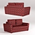  Hummingbird Sofa: Stylish and Comfortable 3D model small image 5