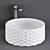 ArtCeram Esagono - Modern Italian Hexagonal Bathroom Sink 3D model small image 3