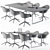 Conference Table & Chair Loft 3D model small image 2