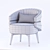 Luxurious Cairo Chair by Frato 3D model small image 4