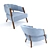 Elegant Ellen Armchair: Luxurious Comfort 3D model small image 2