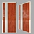 Wooden Steel-Look Door 3D model small image 1