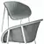 DeVorm LJ 1 PET Felt Armchair 3D model small image 2