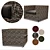 Luxury Minotti Suitcase Line & West: Stylish Chair and Ottoman 3D model small image 2